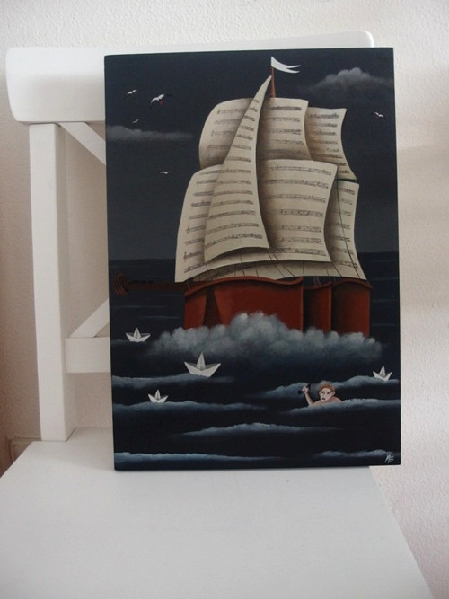 Drž hudbu a plav (42x29) — foto 2