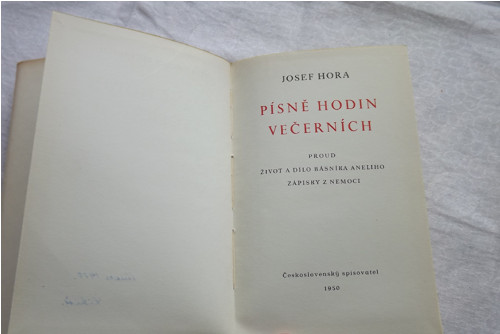 Písně hodin večerních - Josef Hora — foto 3