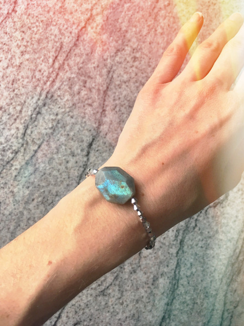 Náramek Silver Sparkling Labradorite — foto 2