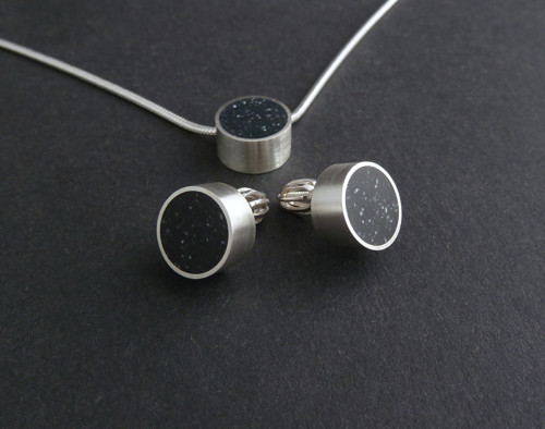 Stříbro a kámen - black stone set — foto 5