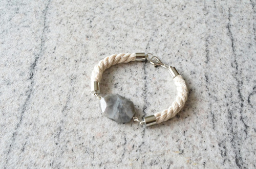 Náramek Rope Silver Labradorite — foto 2