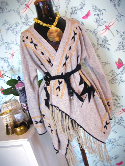 Kardigan boho aztécký — foto 4