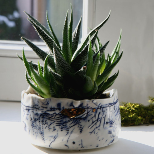 V objetí porcelánu (květináč) — foto 2