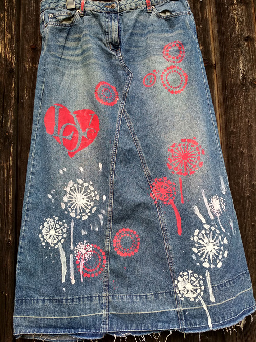 Denim sukně maxi -red misch masch -recy — foto 4