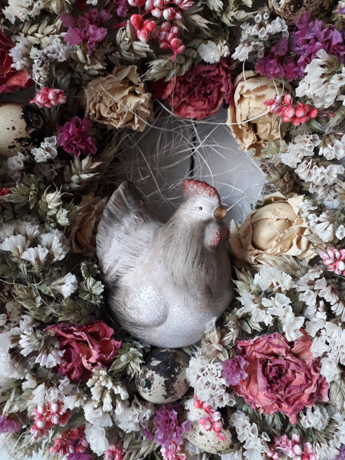 Velikonoční věnec se slepičkou — foto 6