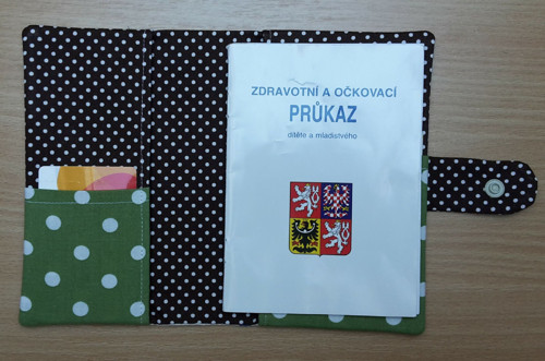 Obal na očkov. průkaz hnědozelený - sovičky č.2 — foto 3