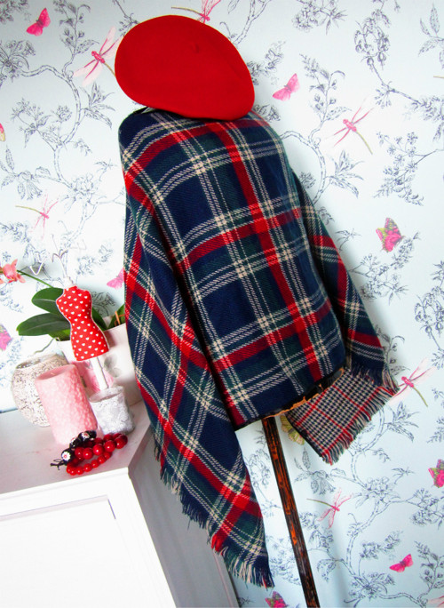 Pončo tartan originální — foto 2