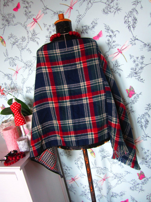 Pončo tartan originální — foto 4