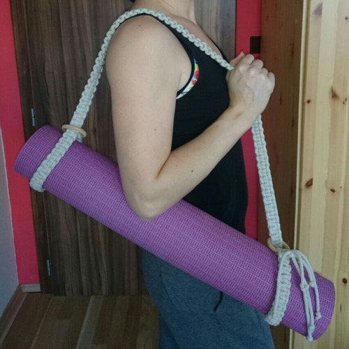 Macramé popruh na jógamatku — foto 2
