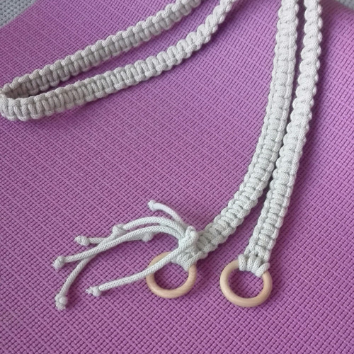Macramé popruh na jógamatku — foto 4
