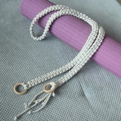 Macramé popruh na jógamatku — foto 5