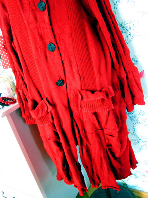 Kardigan extravagant red — foto 3