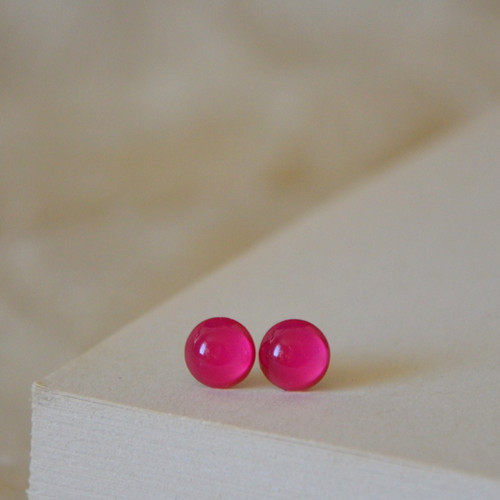 Náušnice " Milujeme maliny " (8 mm) — foto 2