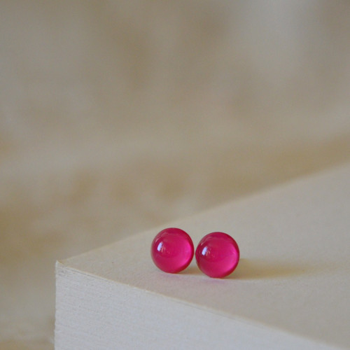 Náušnice " Milujeme maliny " (8 mm) — foto 3