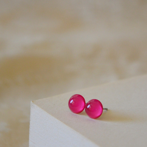 Náušnice " Milujeme maliny " (8 mm) — foto 5