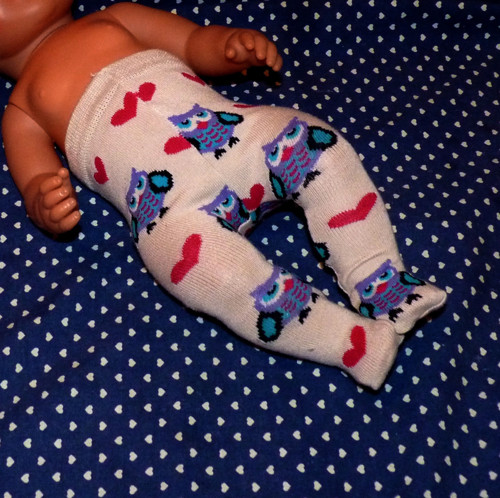 Punčocháčky BABY BORN - sovičky na béžové — foto 2