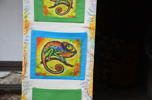 Chameleoni -malovaný kapsář — foto 3