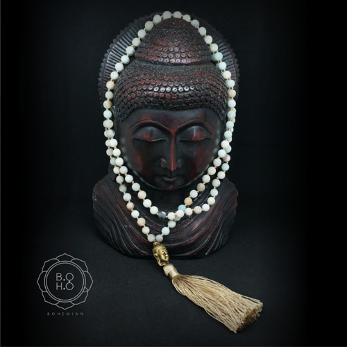 Náhrdelník MALA - Amazonit Budha — foto 2