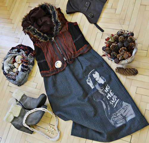 "Boho girl" - sukně s aplikací — foto 3