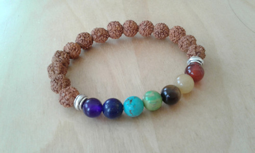 Čakrový náramek - Rudraksha — foto 2