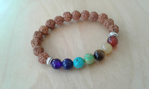 Čakrový náramek - Rudraksha — foto 3