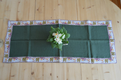 Vánoční lněný běhoun 100 x 40 cm — foto 6