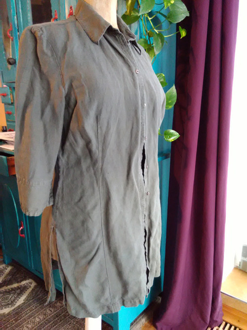 Halenka khaki zelená — foto 3