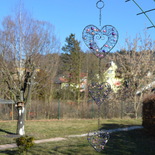 Drátovaný závěs Srdíčkový. — foto 6