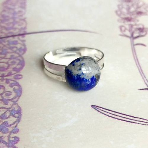 Elegantní prsten s lazuritem #2011 — foto 3