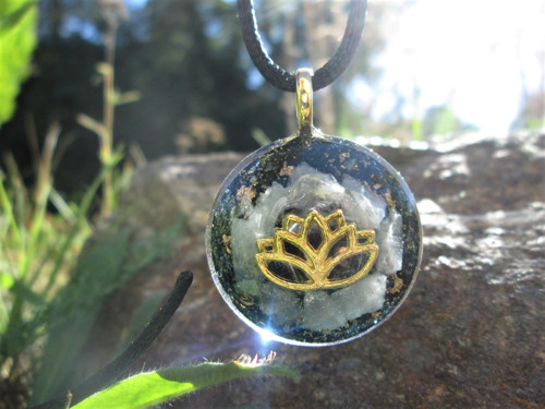 Org. šperk ,, Duchovního růstu " s modrým kalcitem — foto 5