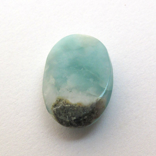 Kabošon larimar ovál 13,8mm REZERVACE — foto 4