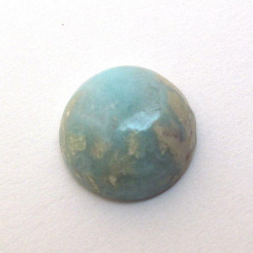 Kabošon larimar kruh 12,9mm — foto 3