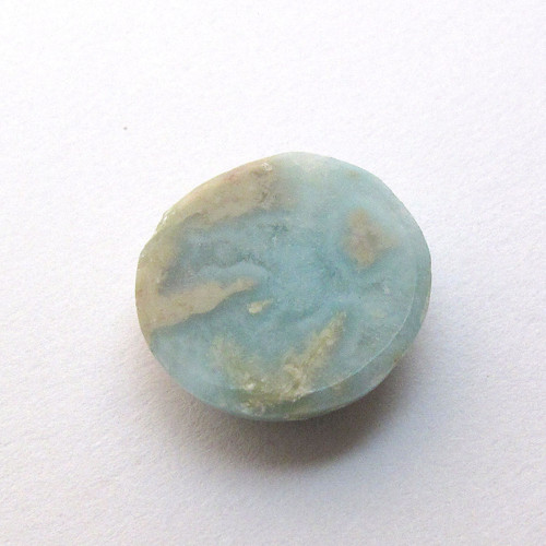 Kabošon larimar kruh 12,9mm — foto 4