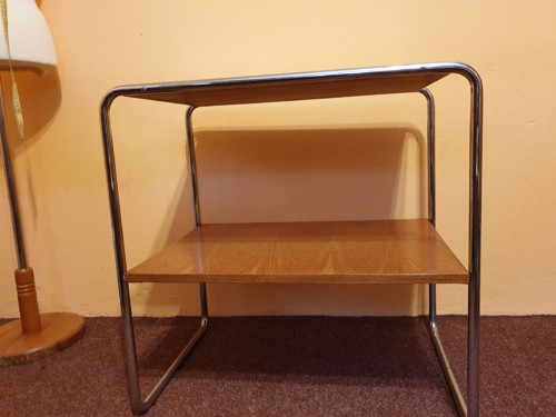 Retro vintage chromovaný stolek — foto 6