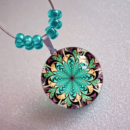Mandala zelenohnědá — foto 2