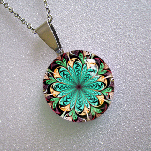 Mandala zelenohnědá — foto 5