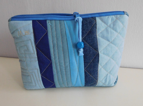Džínový patchwork - taštička — foto 2