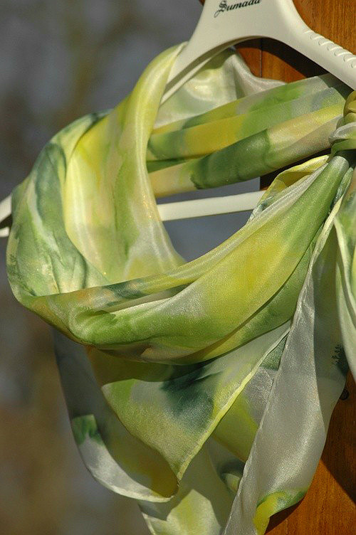 Limetka a citron... hedvábný šátek — foto 5