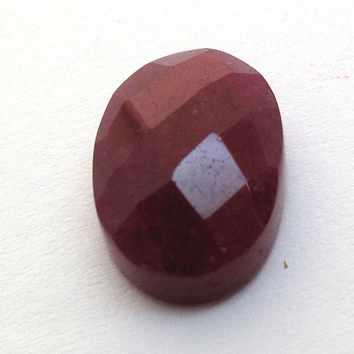 Kabošon broušený rubín ovál 14,1mm — foto 3