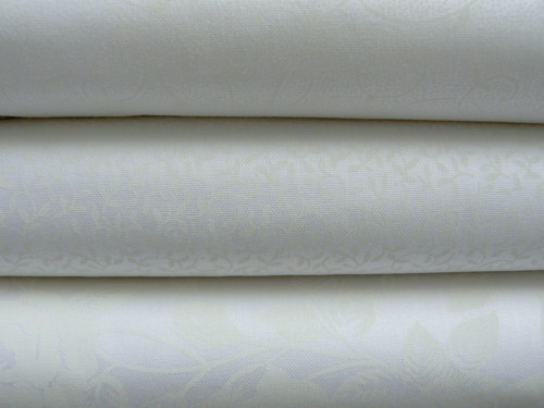 Bílé lístečky na bílé - 77 cm — foto 2