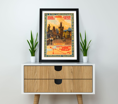 Vintage plakát Karlův most — foto 2