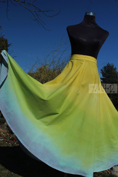 Letní maxi kolová sukně - Jarní — foto 4