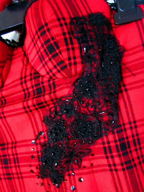 Šaty pencil tartan — foto 4