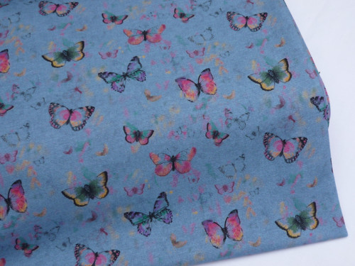 Teplákovina - digi butterflies (digitální tisk) — foto 2