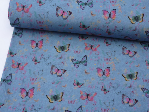 Teplákovina - digi butterflies (digitální tisk) — foto 3