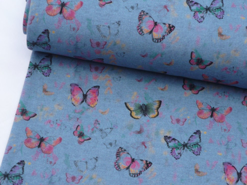 Teplákovina - digi butterflies (digitální tisk) — foto 4