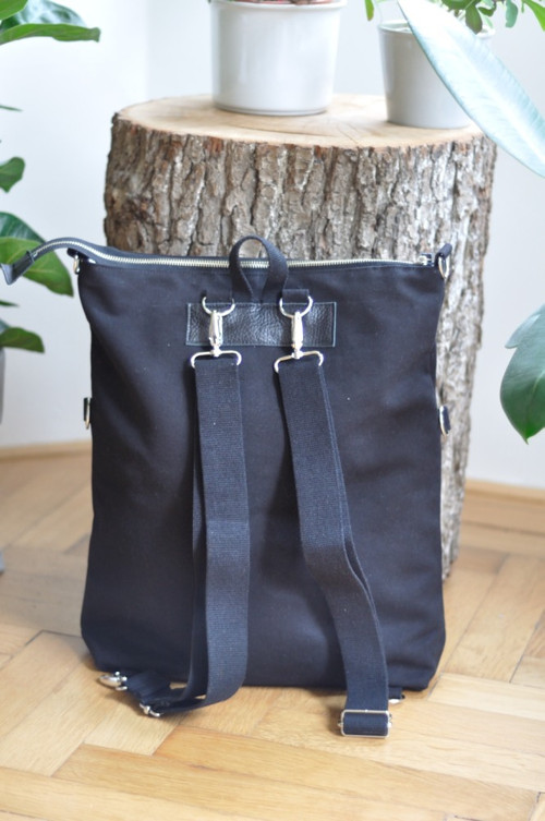 PENTABACKPACK - batoh a taška v jednom - černý I — foto 2