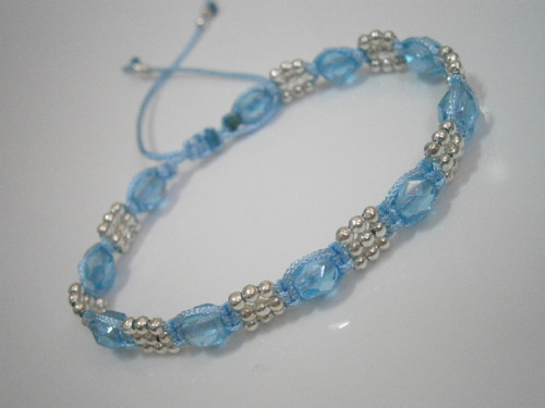 *Modrý elegantní Shamballa náramek* — foto 4