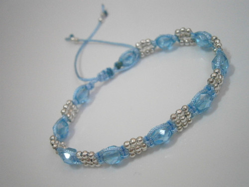 *Modrý elegantní Shamballa náramek* — foto 5