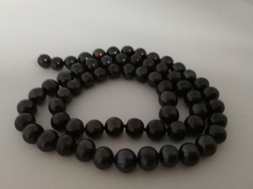 Pravé riečne perly návleky 80 cm — foto 2